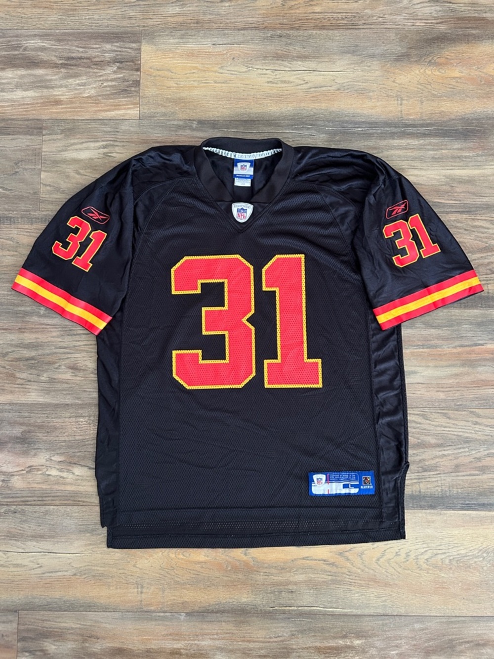 Vintage Kansas City Chiefs #31 Priest Holmes Reebok NFL Jersey Large